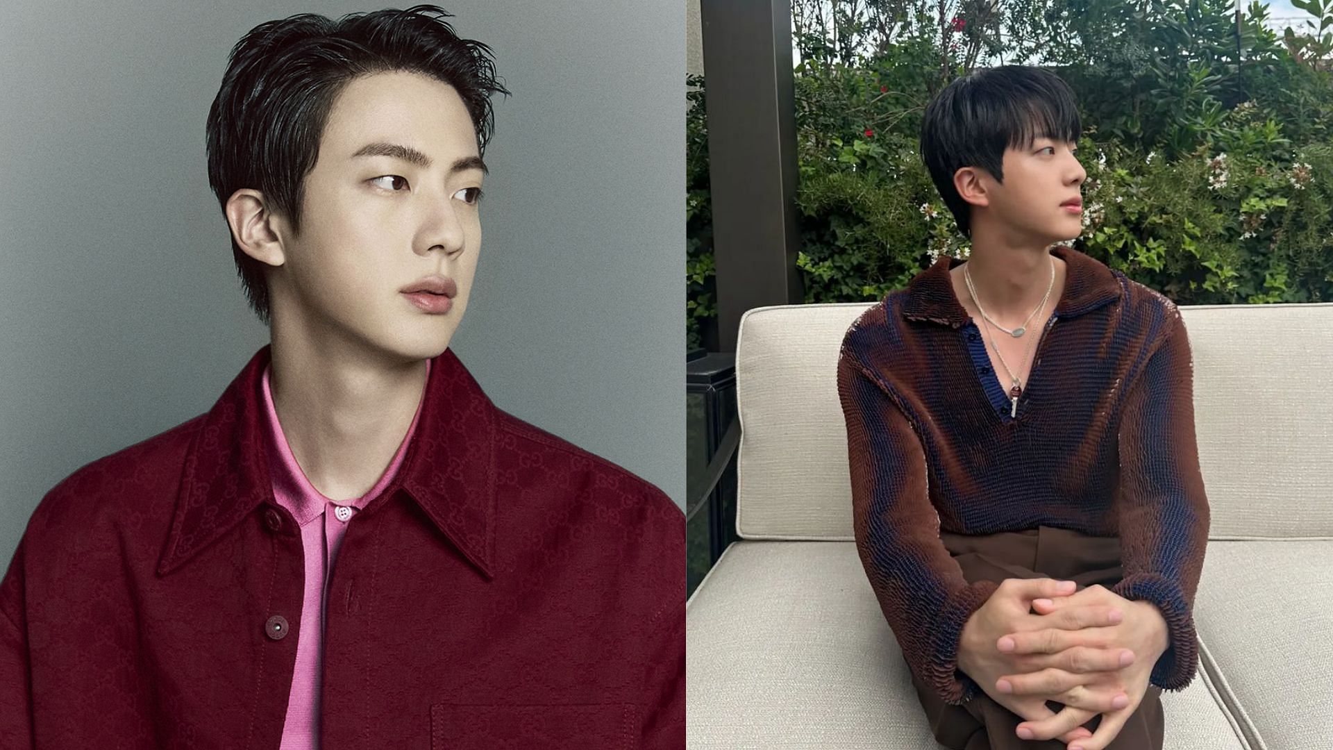 Jin shows off his introverted side(Images via Instagram/jin)