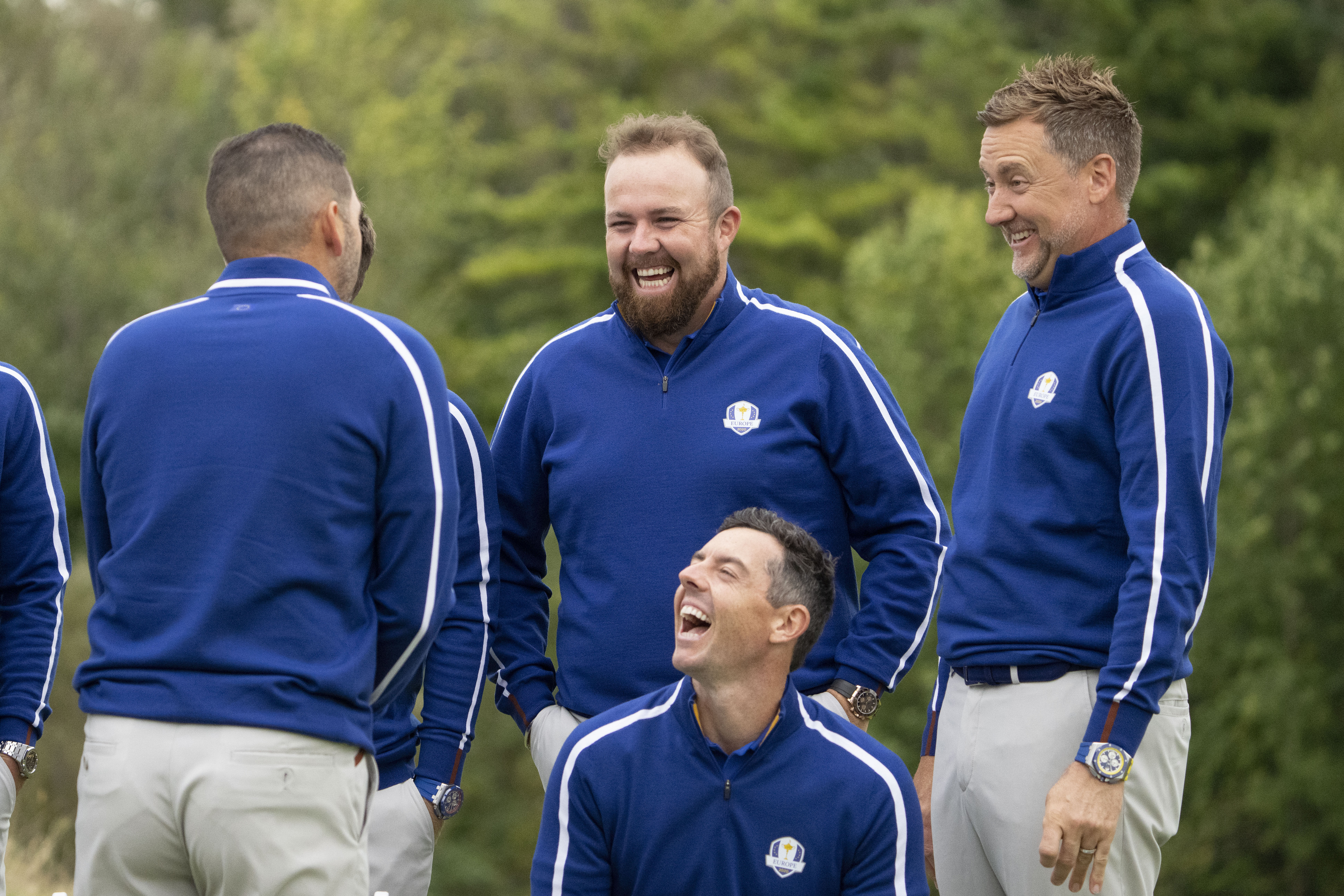 Team Europe during the Ryder Cup Practice Rounds in 2021 - Source: Imagn