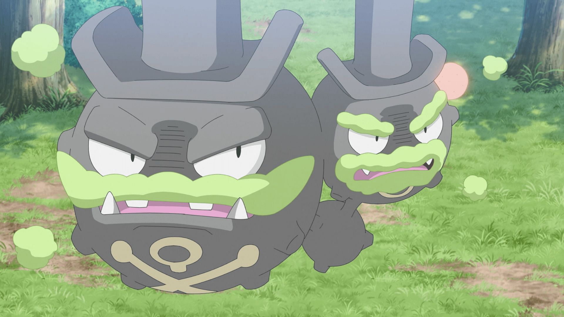 Galarian Weezing is a Poison and Fairy-type Pokemon (Image via The Pokemon Company)