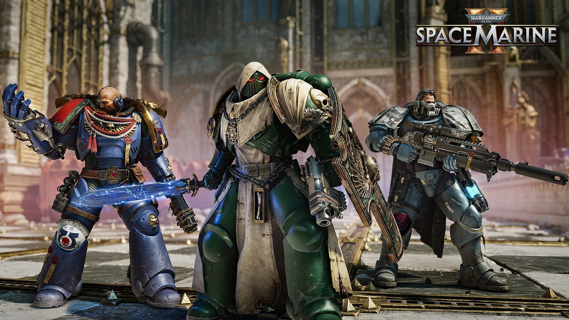 Team up with other Space Marines to purge the forces of chaos (Image via Focus Entertainment)