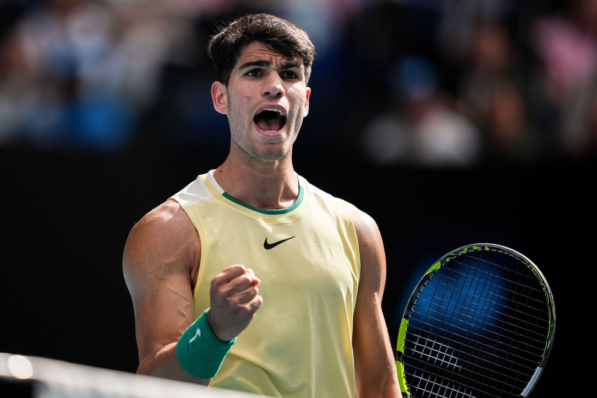 Carlos Alcaraz at the 2024 Australian Open - Day 5 - Source: Getty