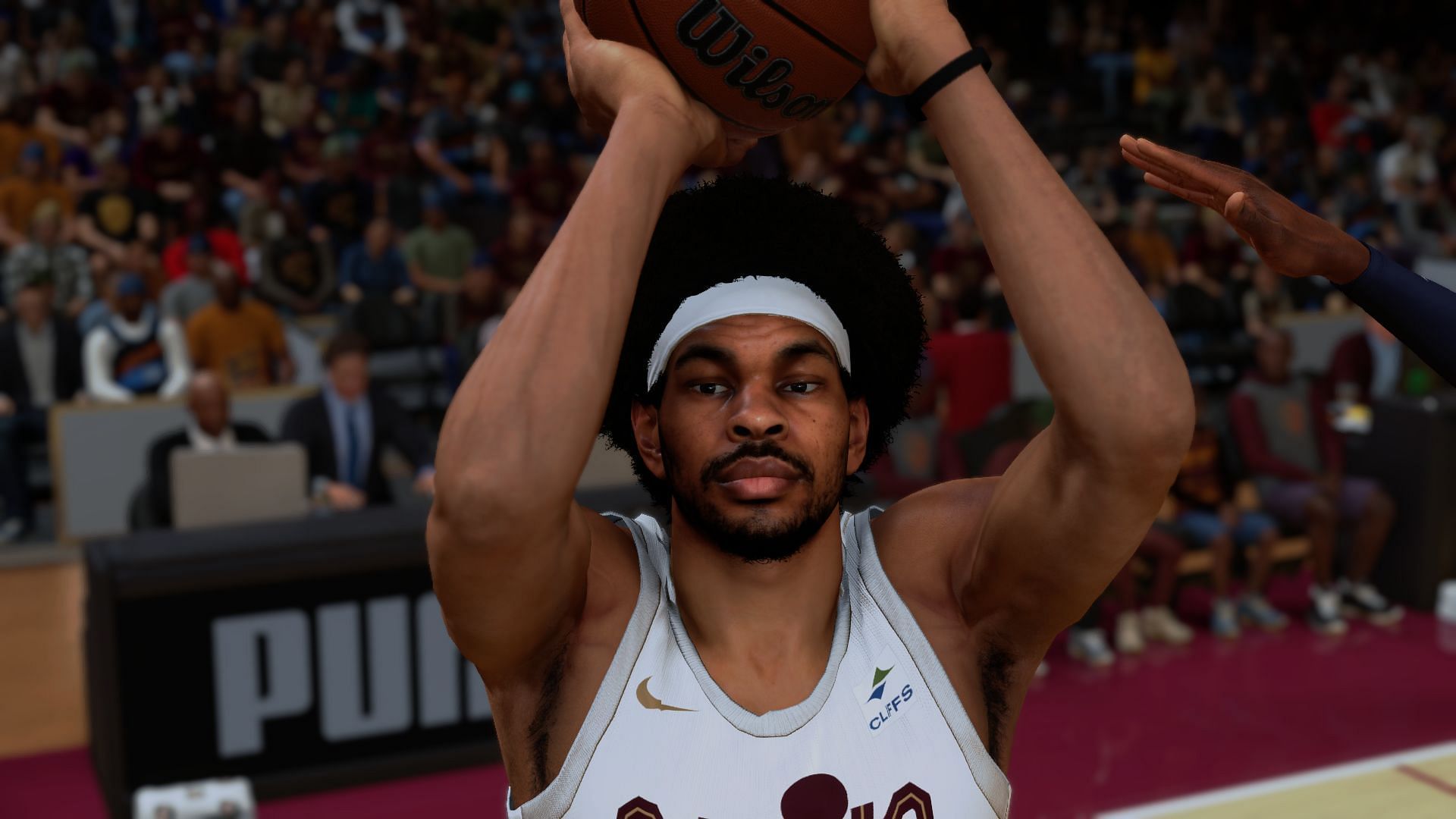 Jarret Allen in action for the Cavaliers (Image via Visual Concepts)