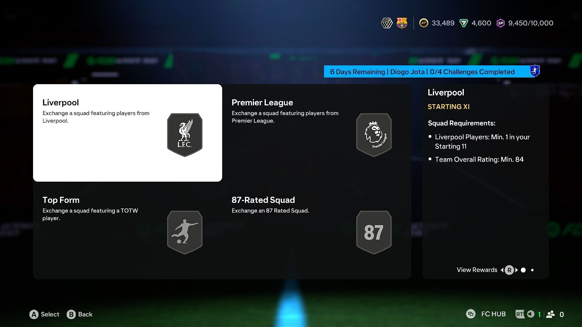 The four teams that you need to submit (Image via EA)