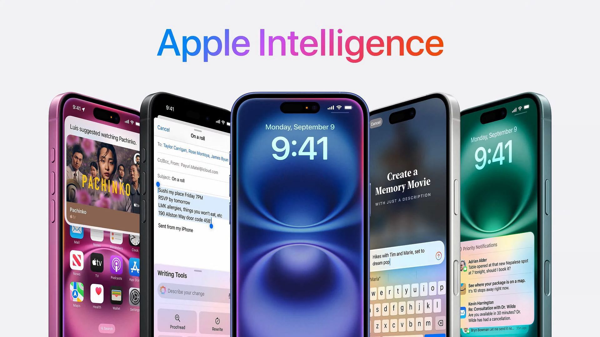 The new iPhone is getting a boost of AI features (Image via Apple)