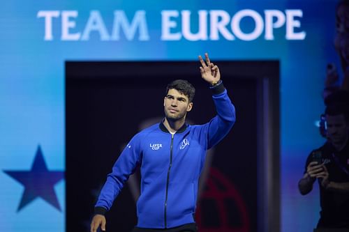 Carlos Alcaraz at the Laver Cup 2024. (Photo: Getty)