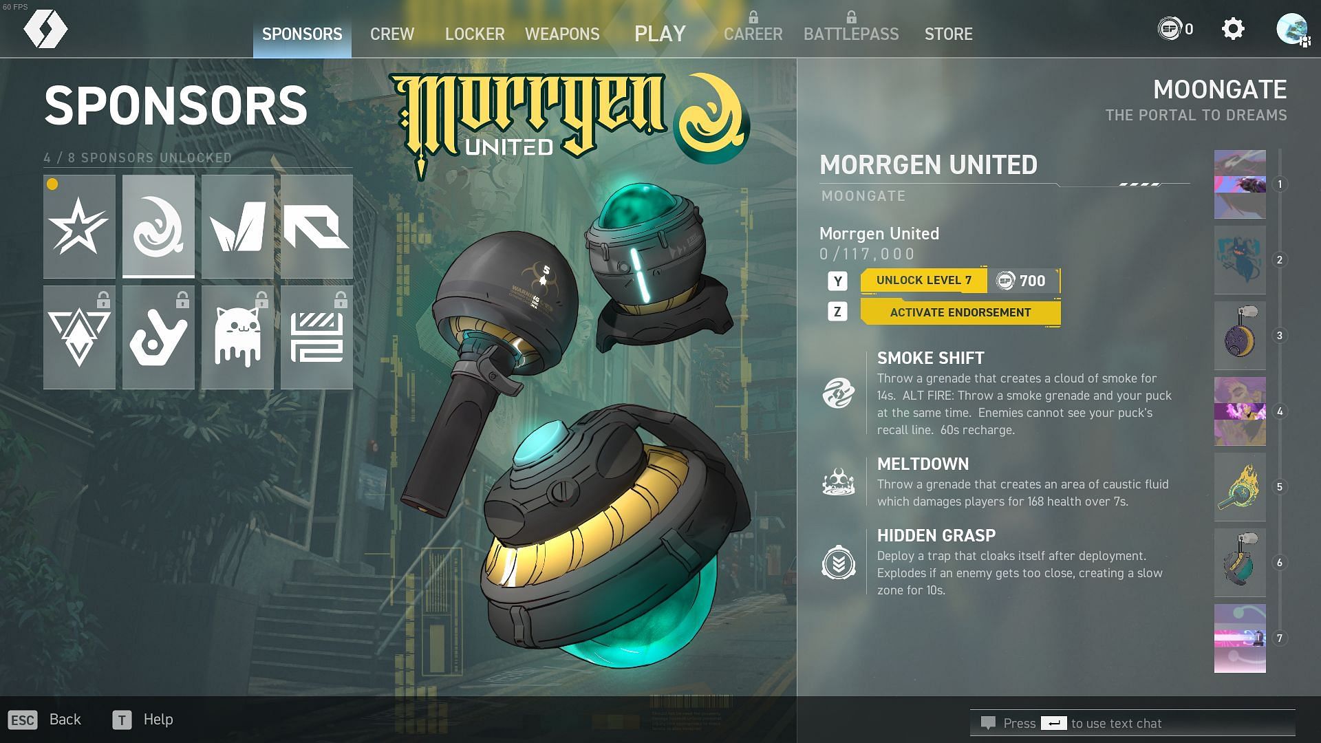 Morrgen United Sponsor in Spectre Divide (Image via Mountaintop Studios)