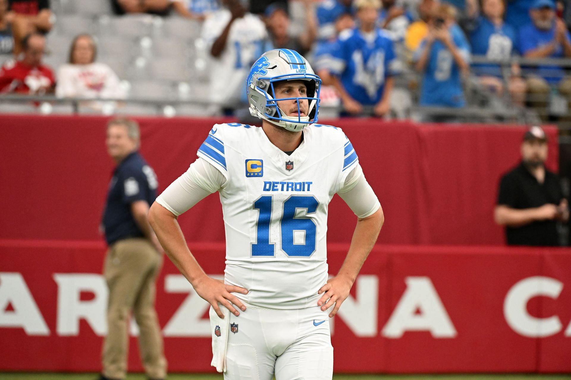 Jared Goff at Detroit Lions vs. Arizona Cardinals - Source: Getty