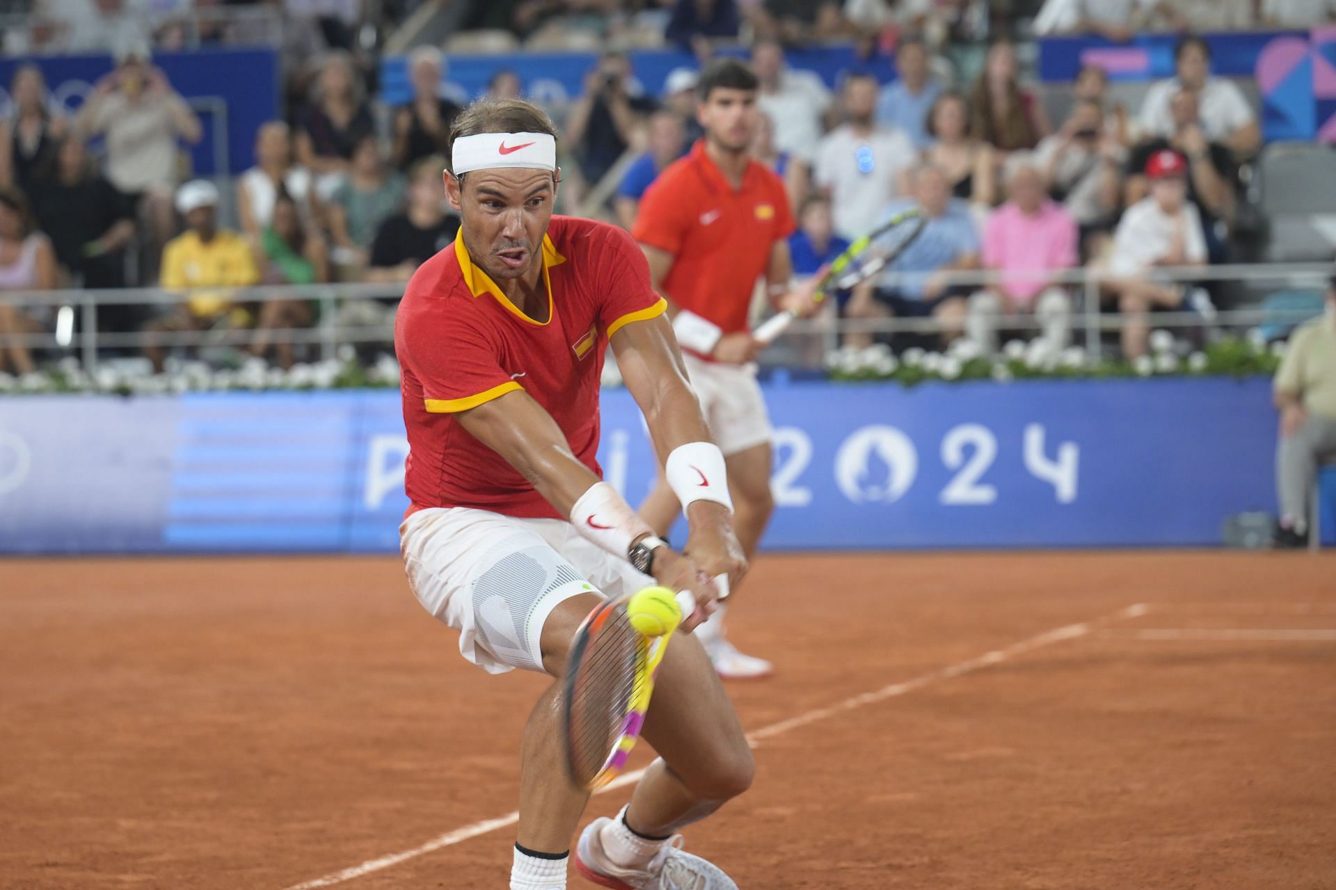 Rafael Nadal at the Olympic Games Paris 2024 - Men&#039;s doubles quarter-final tennis (Source: Getty)