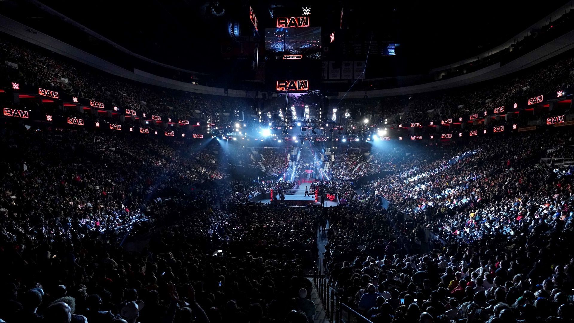 The WWE Universe packs the local arena for RAW