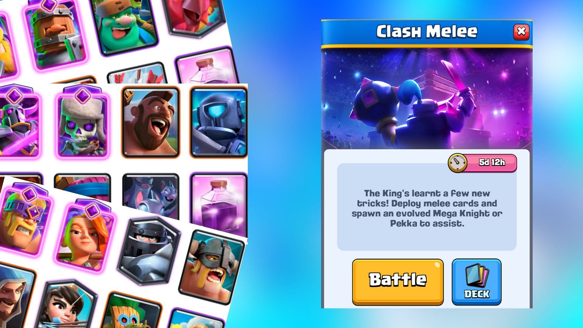 Best decks for Clash Melee challenge in Clash Royale (Image via SuperCell)