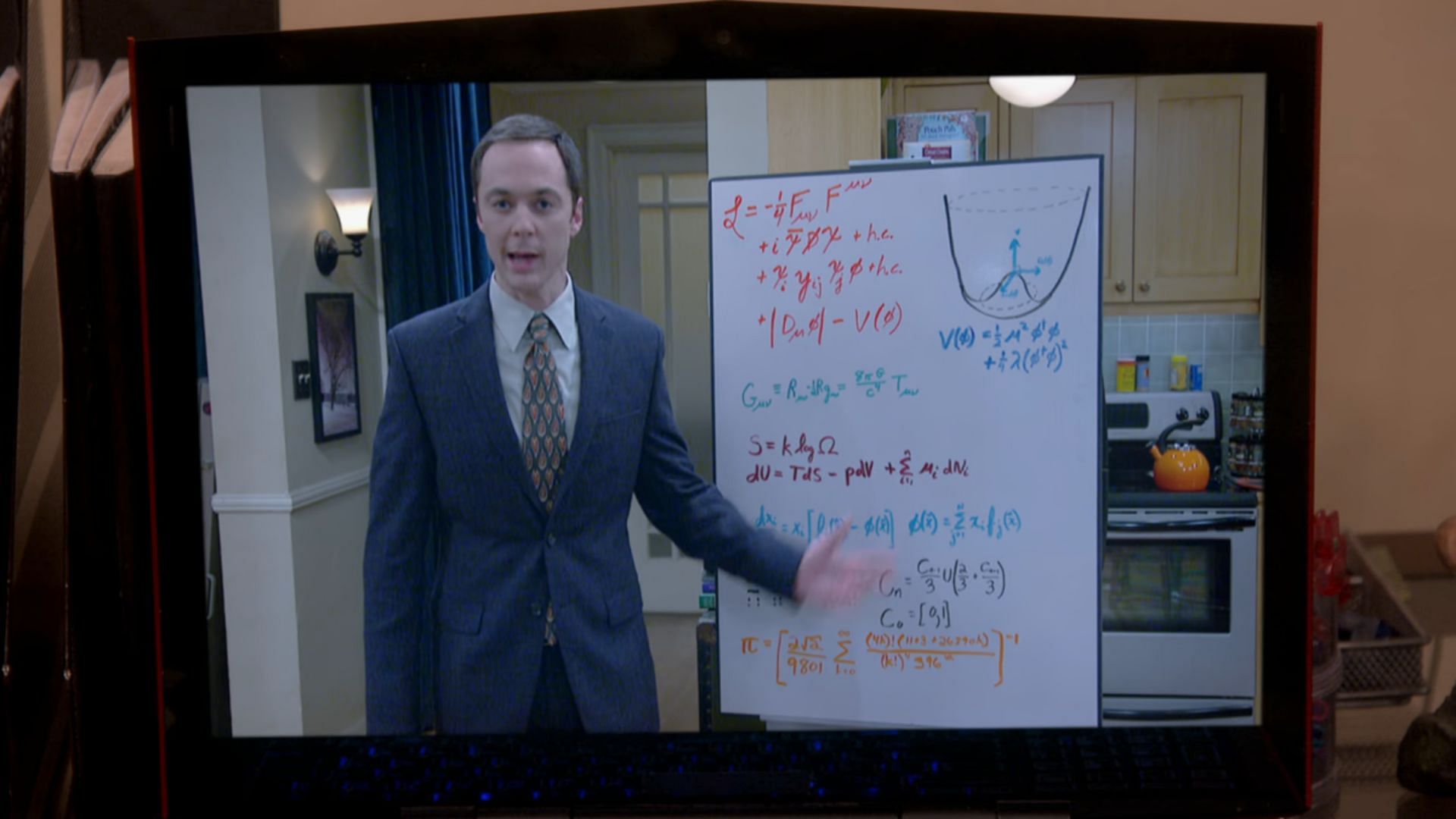 Sheldon&#039;s application video in &quot;The Colonization Application&quot; (Image via Netflix)