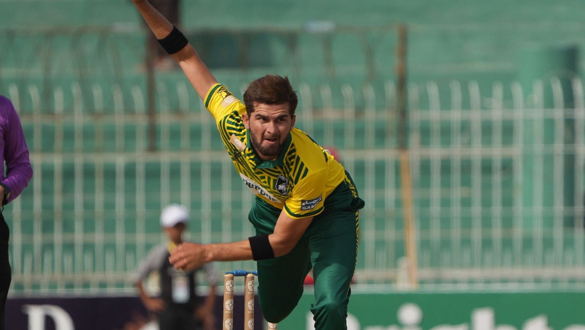 Shaheen Shah Afridi. (Credits: Bahria Town Champions Cup Twitter)