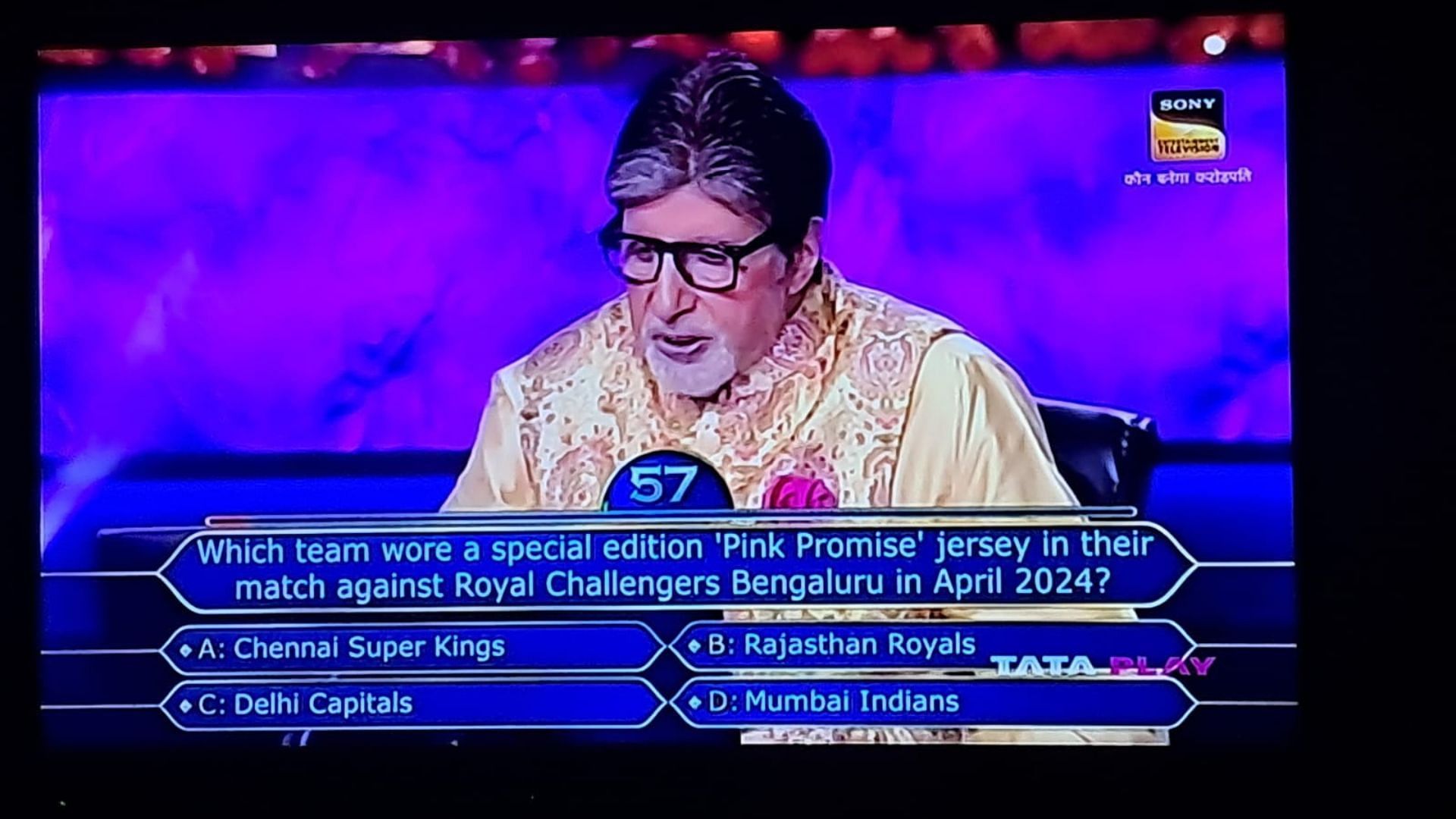 Image of the question asked (Image credits: SET India, Sony TV)