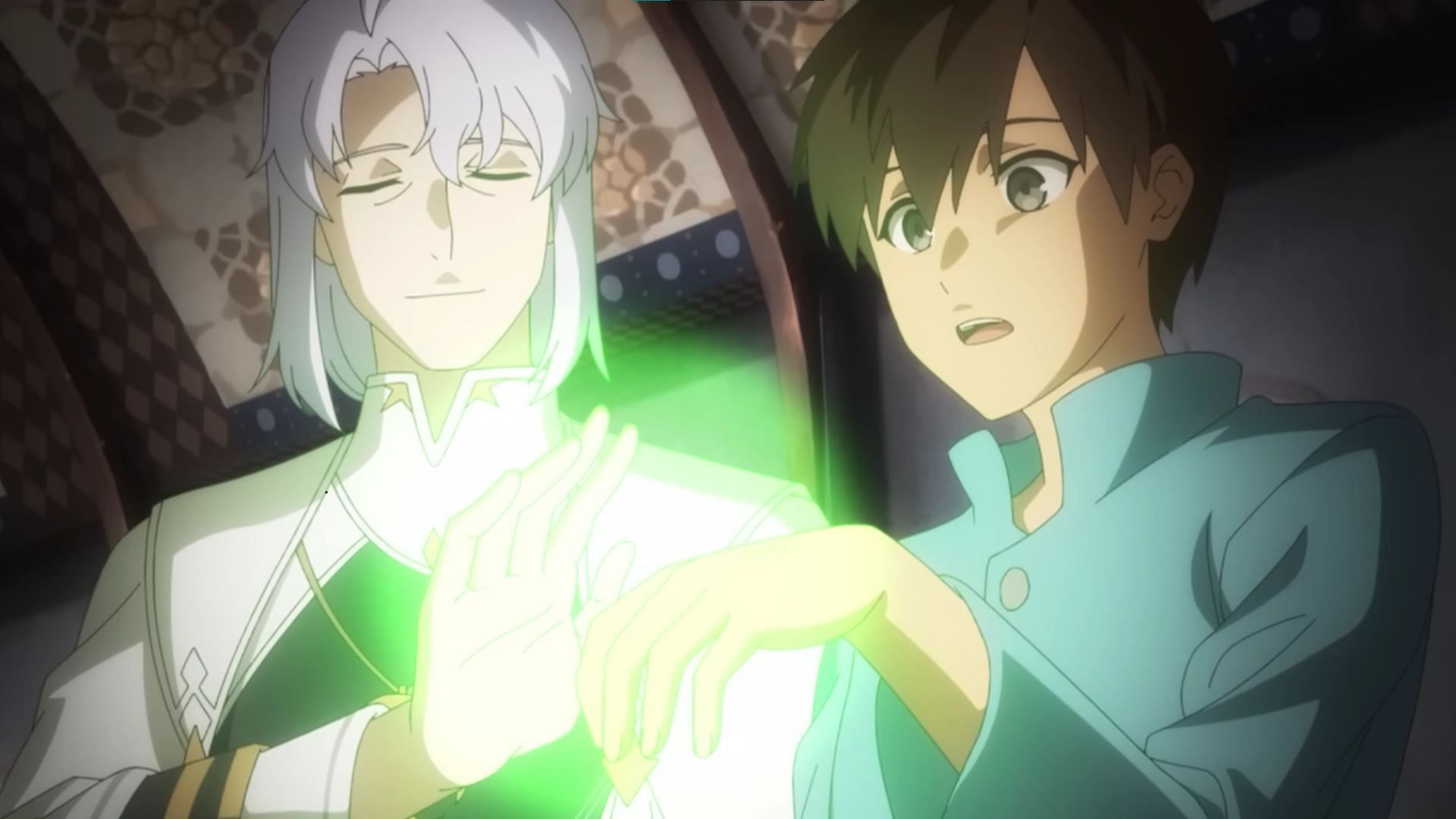 Sein healing young Noor as shown in the anime (Image via Studio OLM)