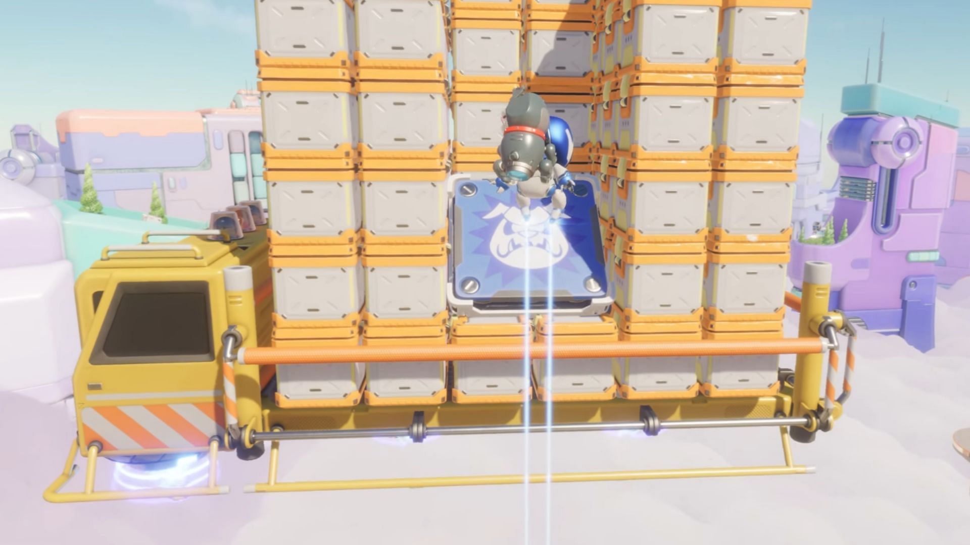 Get on top of this truck to find the Bot (Image via Sony Interactive Entertainment)