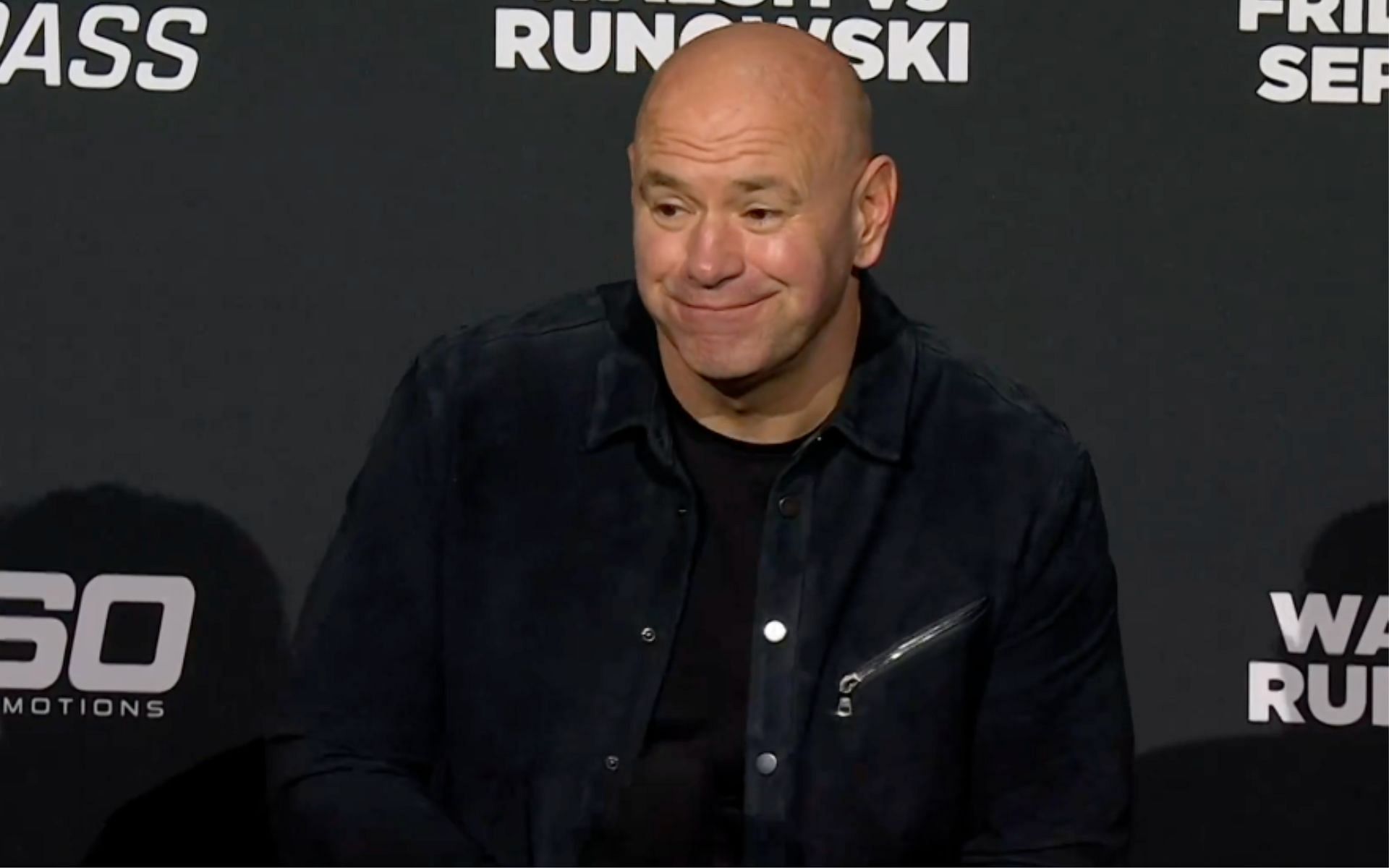 UFC fighter reacts to Dana White (pictured) announcing an upcoming boxing promotion. [Image courtesy: @ufcfightpass on X]