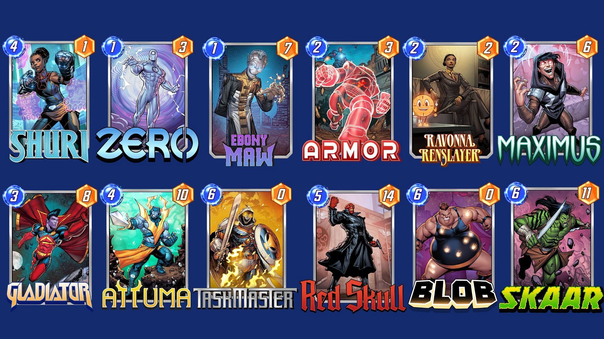 The Shuri Blob deck in Marvel Snap (Image via Nuverse)