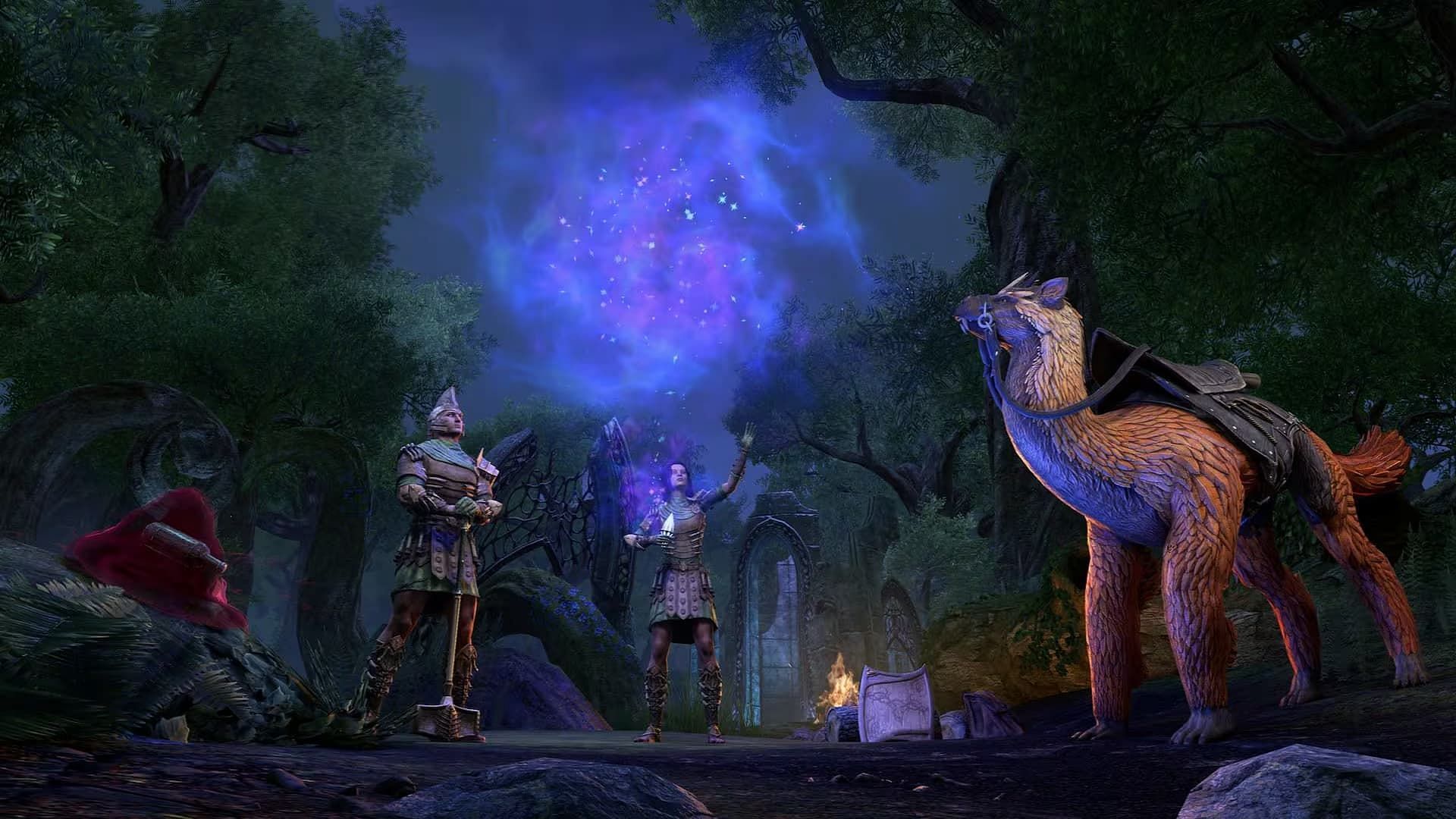 Players can participate in the Explorer&#039;s Celebration after completing the Fallen Leaves of West Weald event in The Elder Scrolls Online (Image via Bethesda Softworks)