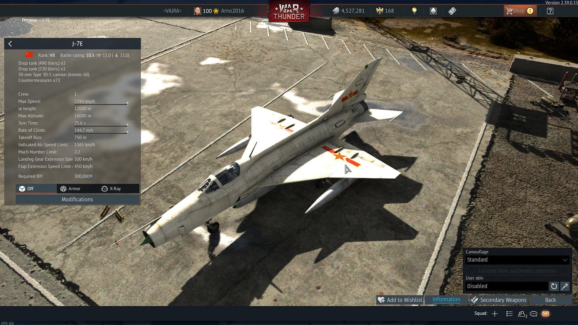 The J-7E has the best low speed performance among all MiG-21 variants (Image via Gaijin Entertainment)