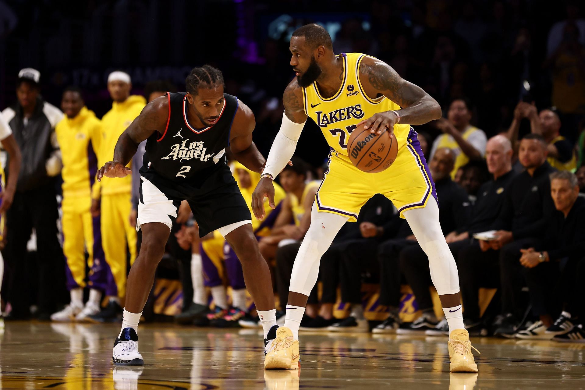 LeBron James against Los Angeles Clippers (Image via Getty)