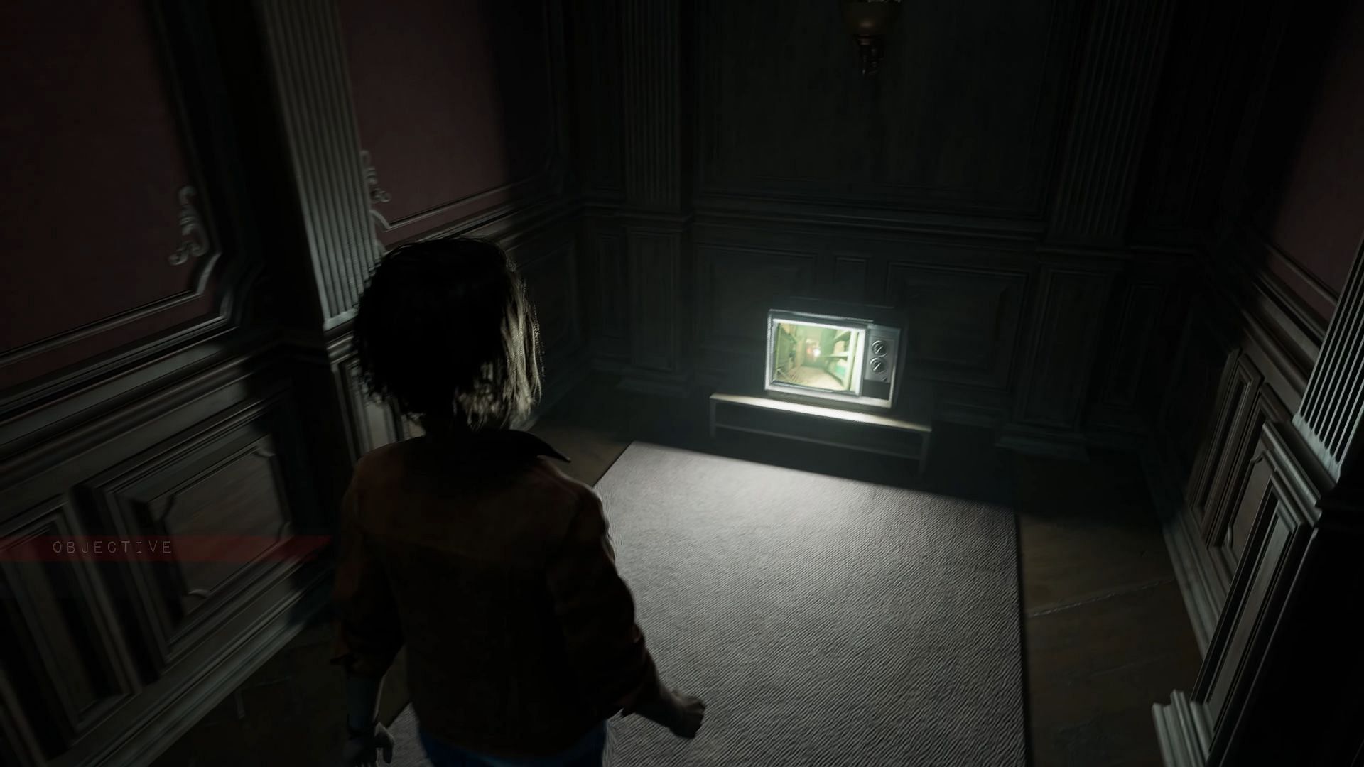 Coming across a TV in The Casting of Frank Stone Chapter 8 (Image via Behaviour Interactive)