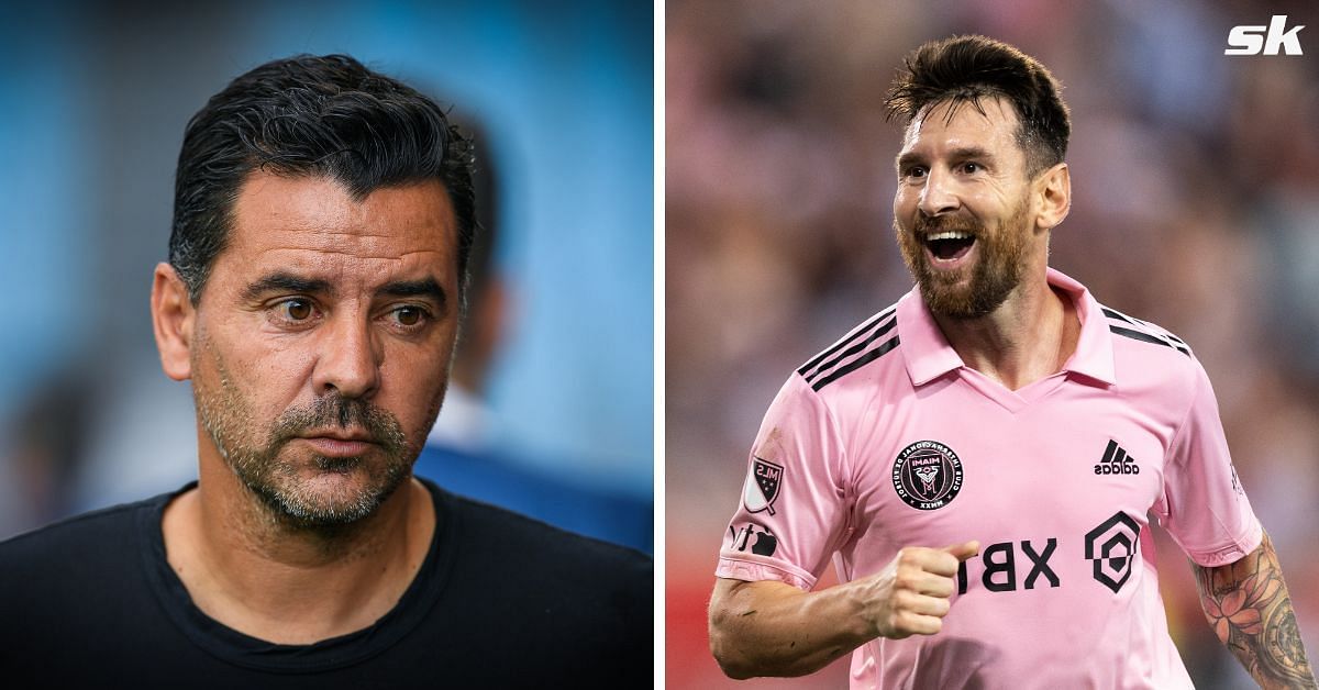 Michel (left) and Lionel Messi (right) (image via Getty)