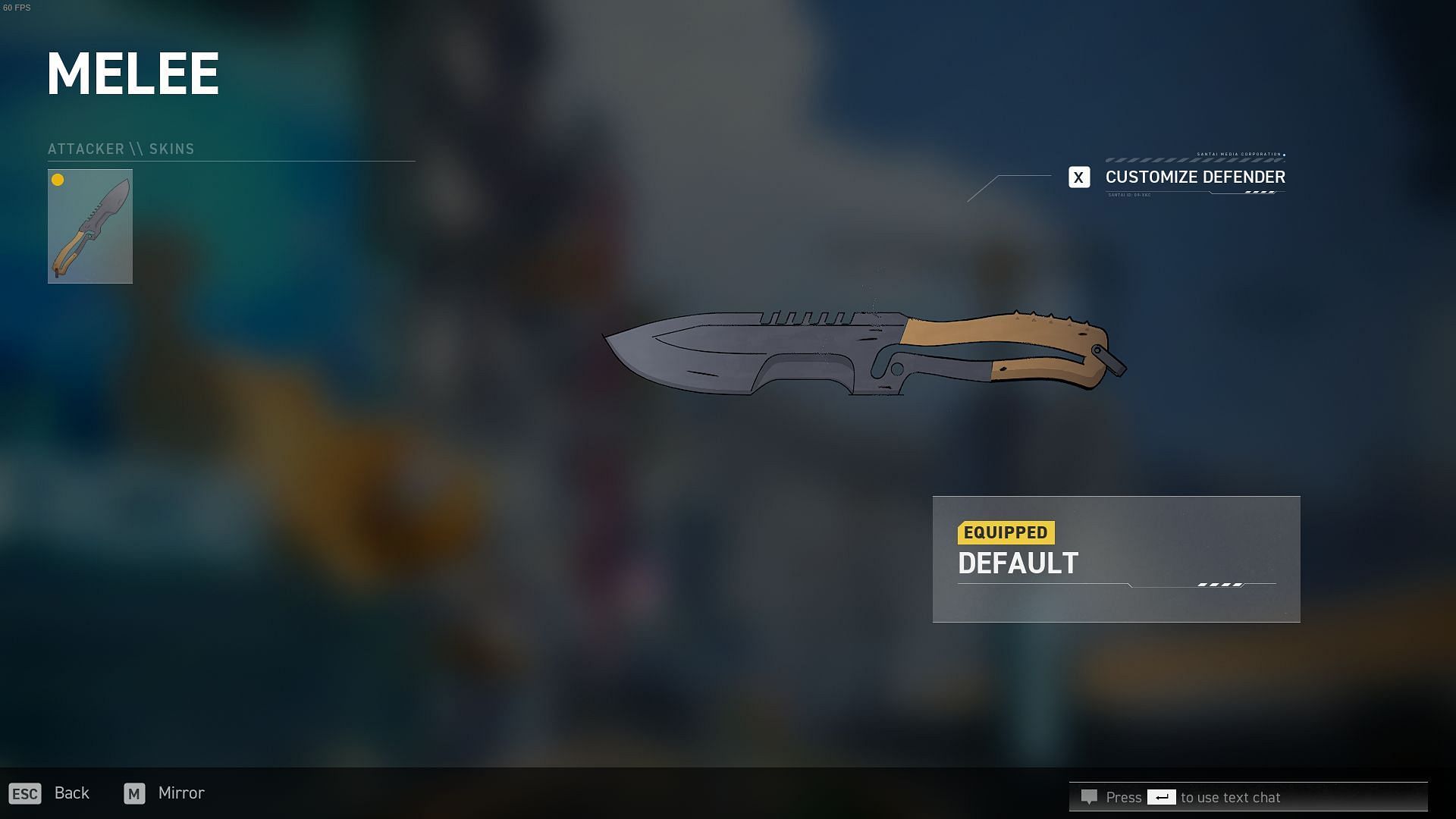 Melee Knife (Image via Mountaintop Studios)