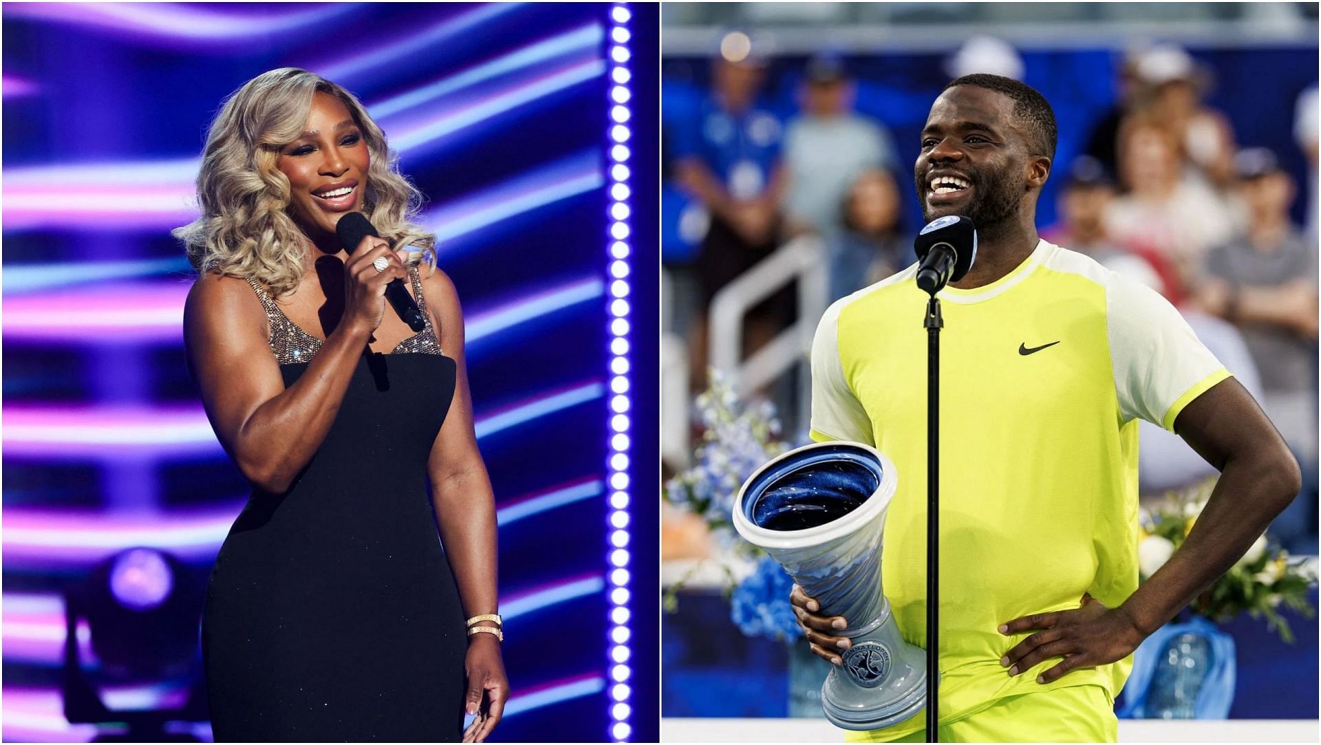 Serena Williams and Frances Tiafoe