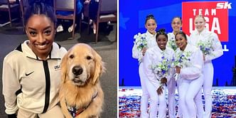 “X-rays yesterday showed fluid in his chest cavity”-Therapy dog during USA Gymnastics Olympic trials, Beacon admitted to hospital after health scare