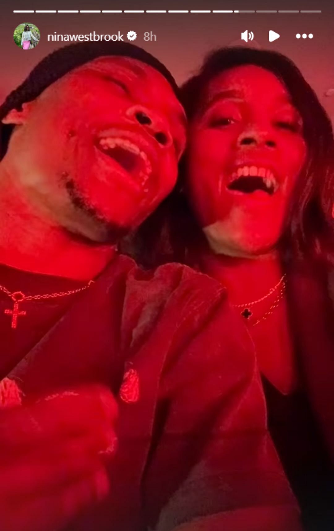 Westbrook enjoys sweet sing-a-long with his wife Nina during Usher concert (Image: @ninawestbrook IG)