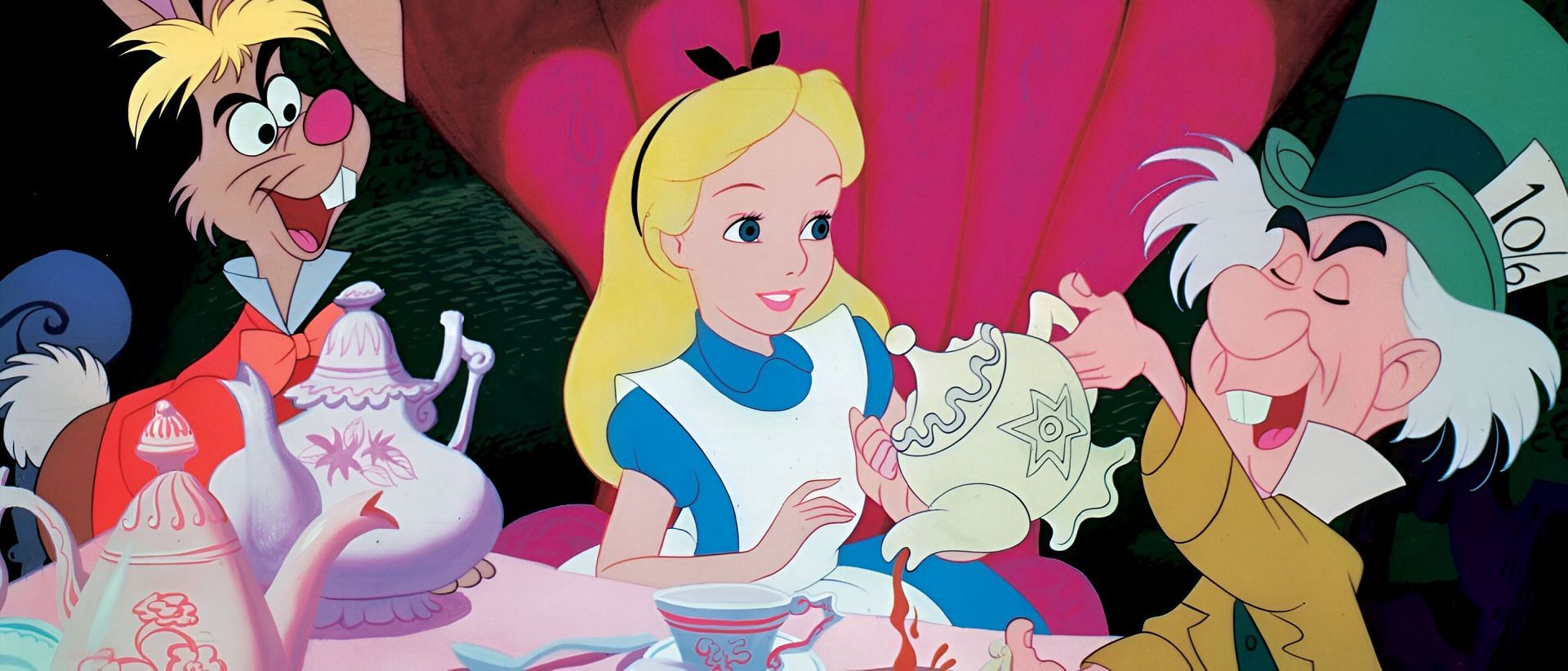 Alice inside her wonderland (Image via Walp Disney)