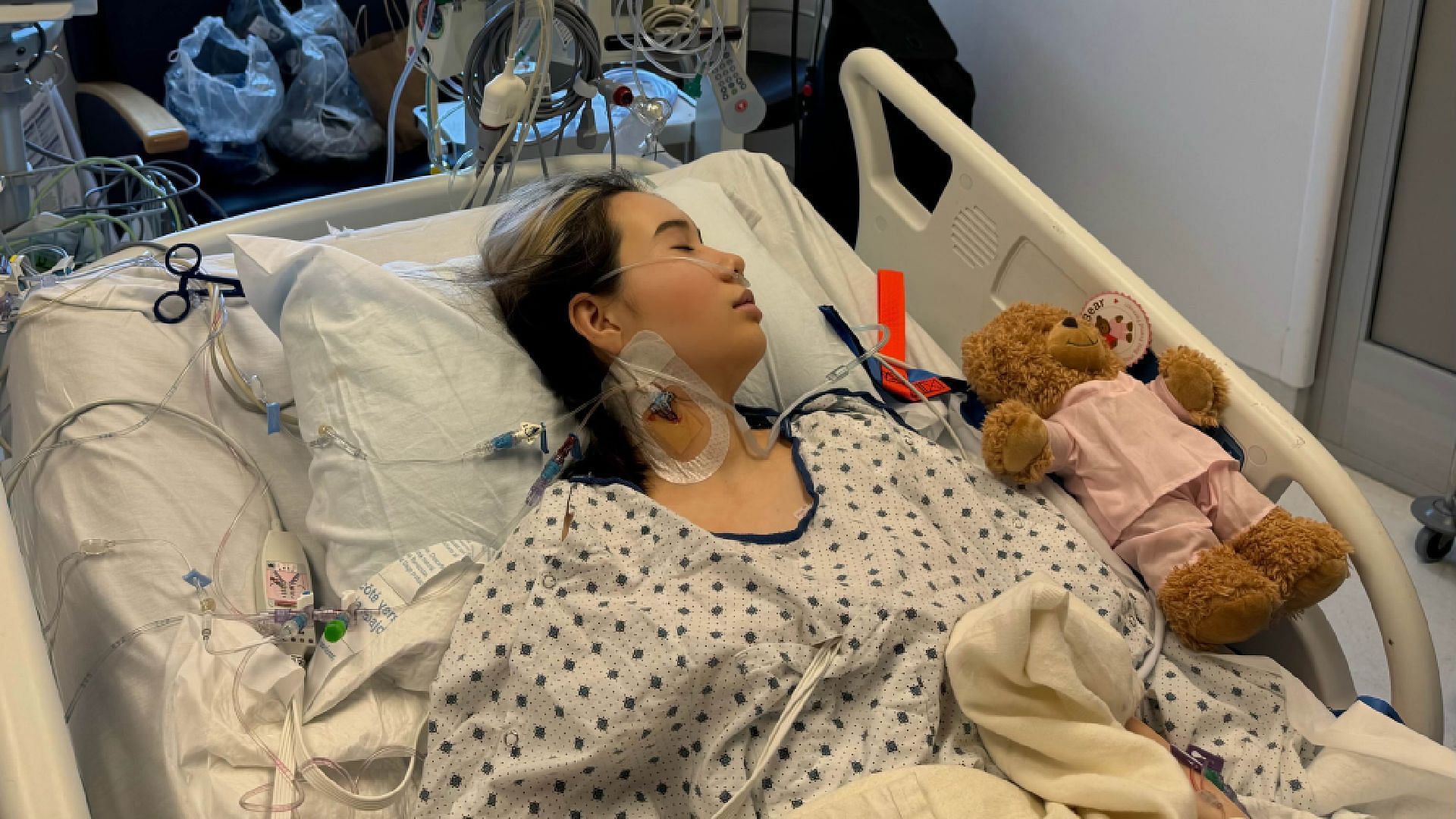 Lil Tay is currently in the ICU according to social media post from her account (Image via LilTay/X)