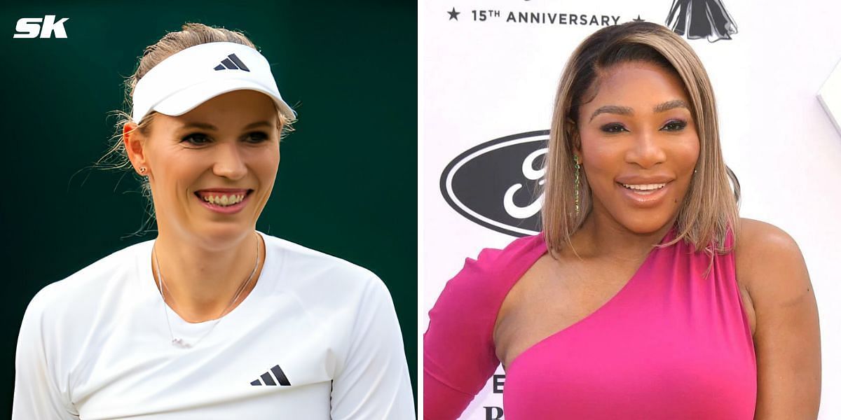 Caroline Wozniacki (L) and Serena Williams (R) (Source: Getty Images)