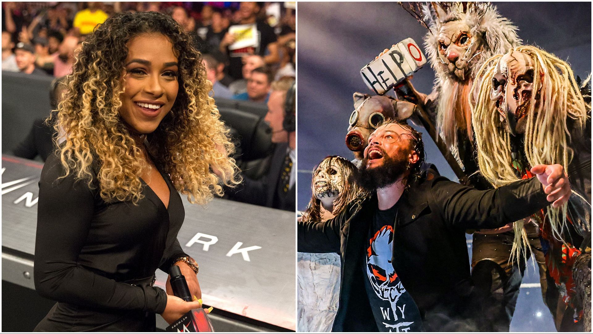 JoJo Offerman ringside for WWE RAW, The Wyatt Sicks on RAW
