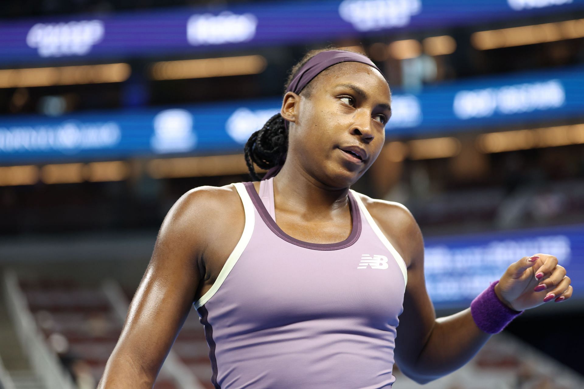 Coco Gauff at the China Open 2024. (Photo: Getty)