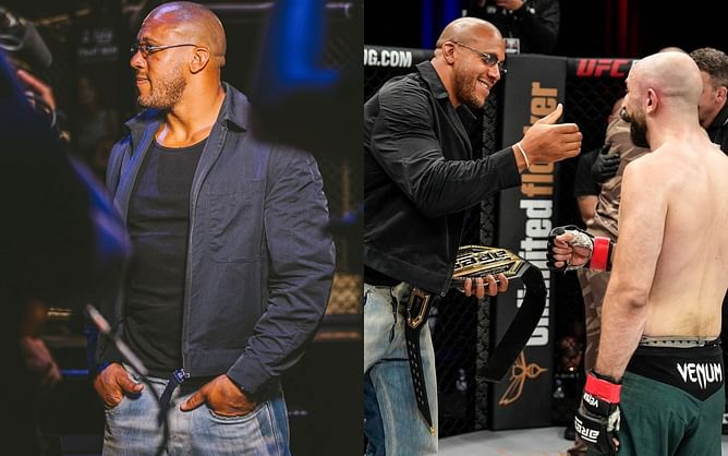 In Photos: Ciryl Gane looks voguish as he presents title belt at ARES FC 24