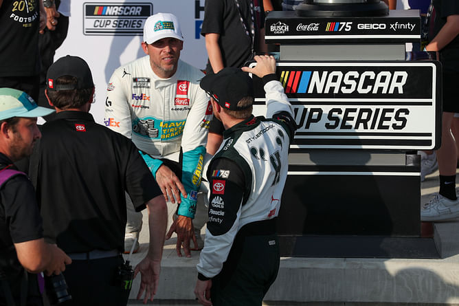"I'll be happy with either": Denny Hamlin wouldn't mind Tyler Reddick taking away his NASCAR dream