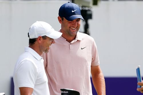 Scottie Scheffler and Rory McIlroy (Image via Imagn).