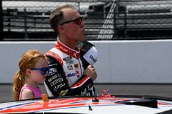 NASCAR star Kevin Harvick discusses his and Kyle Larson's daughters' go-karting outing