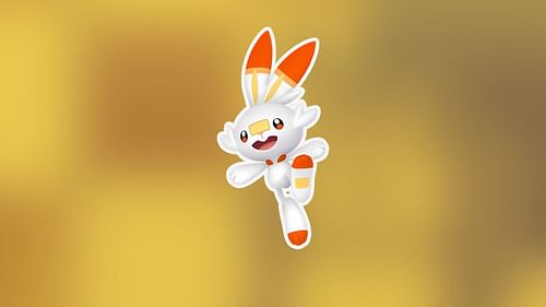 Scorbunny, as it appears in the game. (Image via The Pokemon Company)