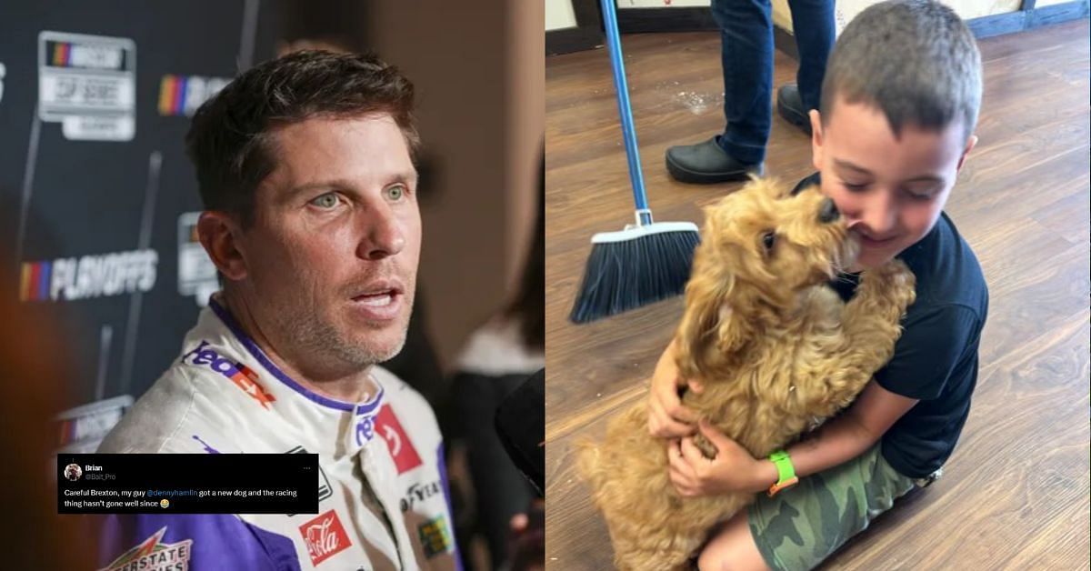 Fans warns Brexton before getting a new dog connecting this with Denny Hamlin