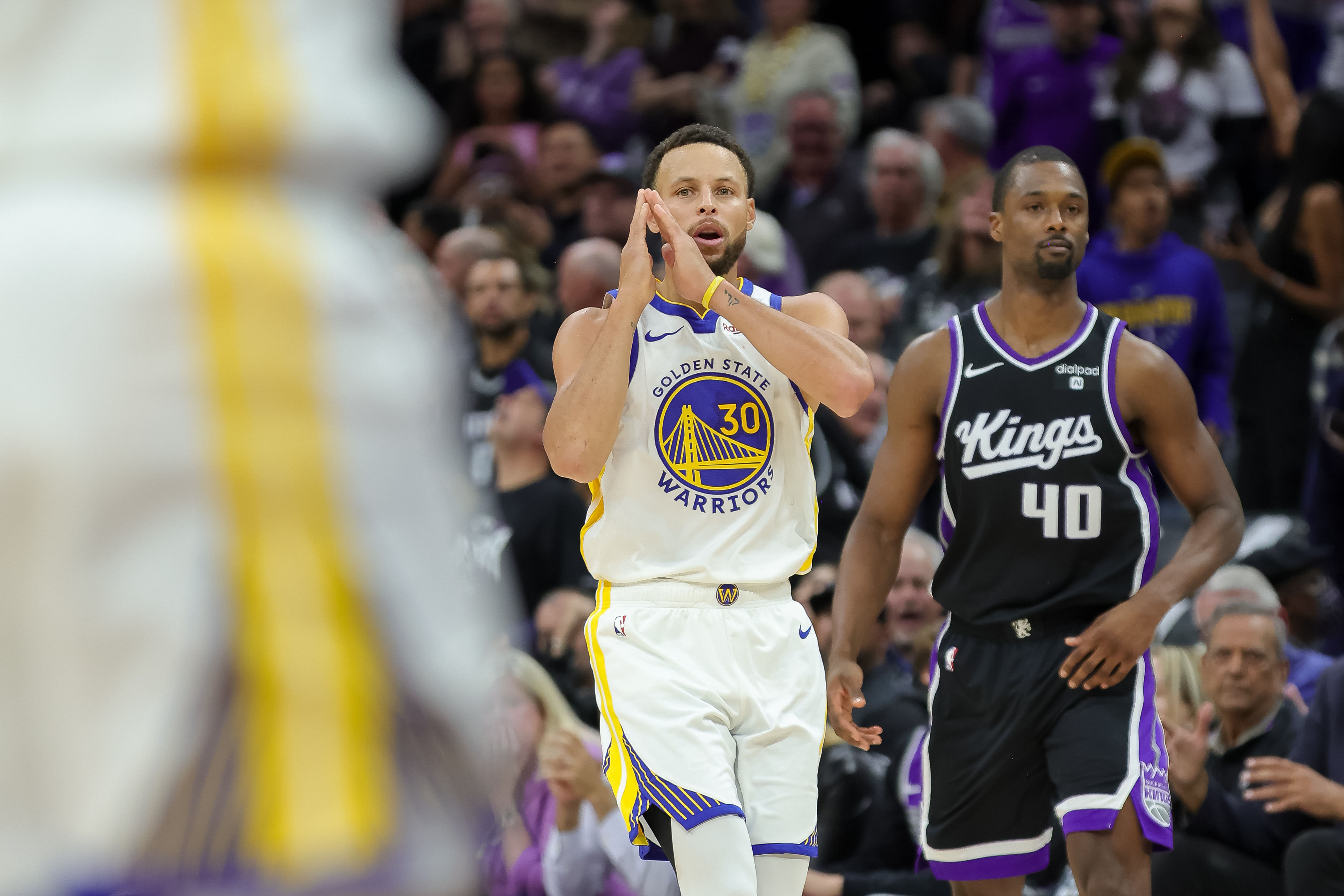 Steph Curry explains his &#039;Night Night celebration origins. (Photo: IMAGN)