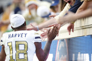 Georgia Tech defensive back <a href='https://www.sportskeeda.com/college-football/ahmari-harvey' target='_blank' rel='noopener noreferrer'>Ahmari Harvey</a> was highly ranked by EA Sports in College Football 25. (Photo Credit: IMAGN)