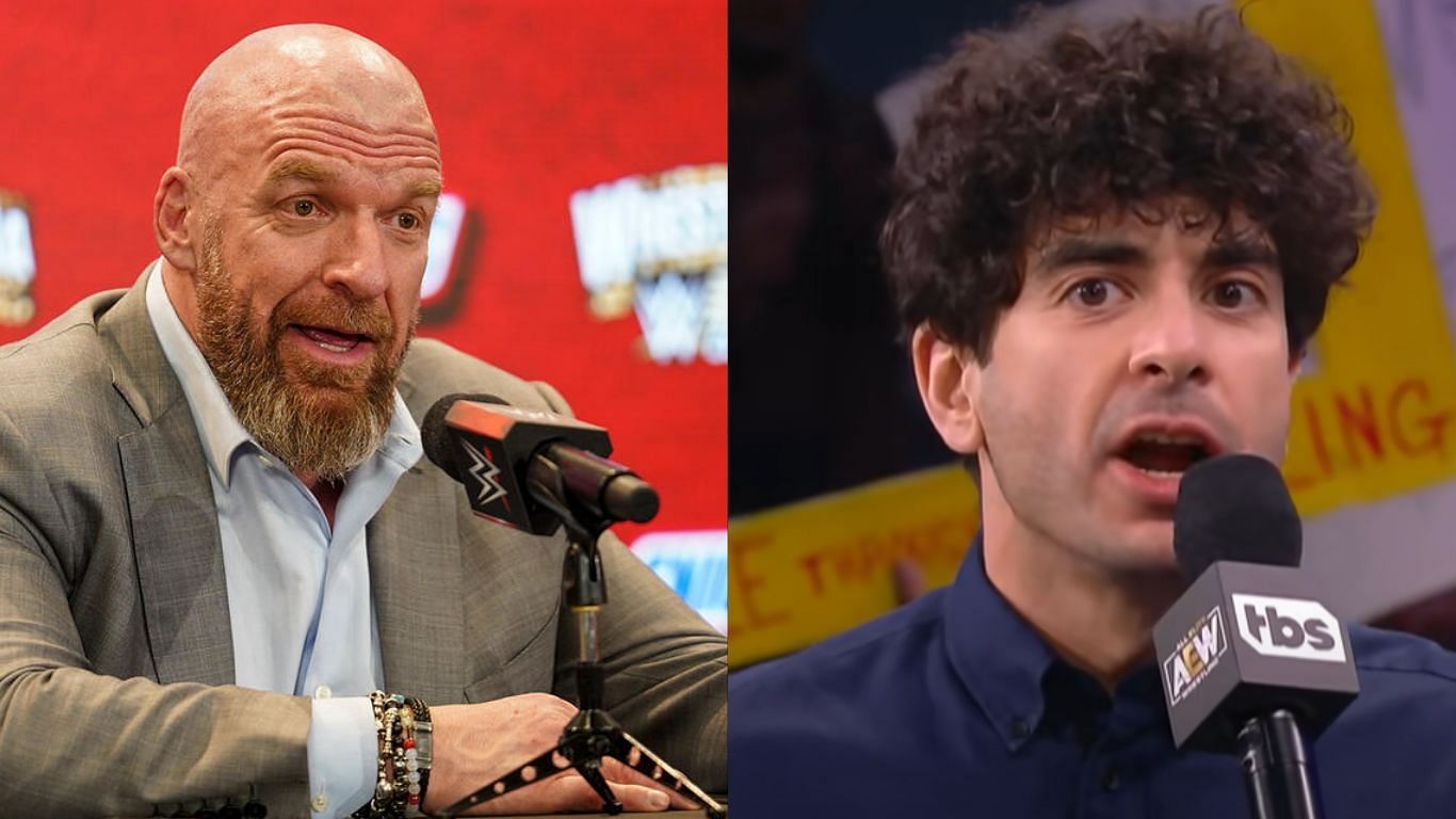 Tony Khan is the president of AEW [Image source: AEW YouTube, WWE.com]