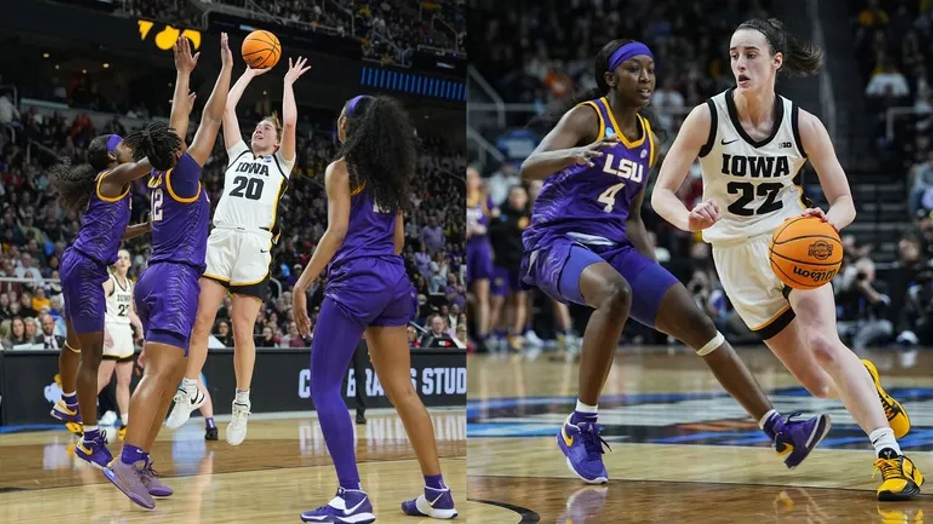 Iowa faces LSU: Former Hawkeyes star Caitlin Clark, LSU star Flau