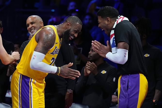 In Pics: LeBron James and Rui Hachimura appear in high spirits in LA Lakers' latest "basketball coming soon" post