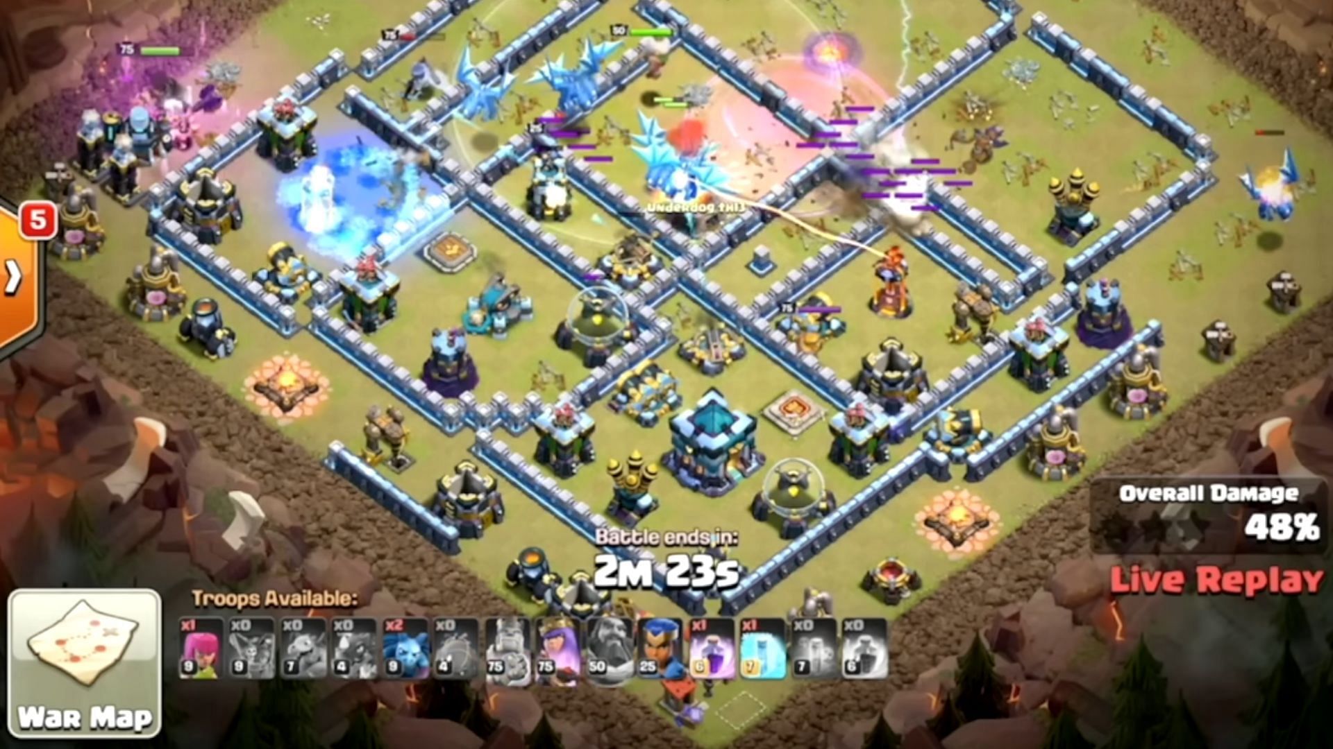 Use Rage spells on Electro Dragons (Image via SuperCell)