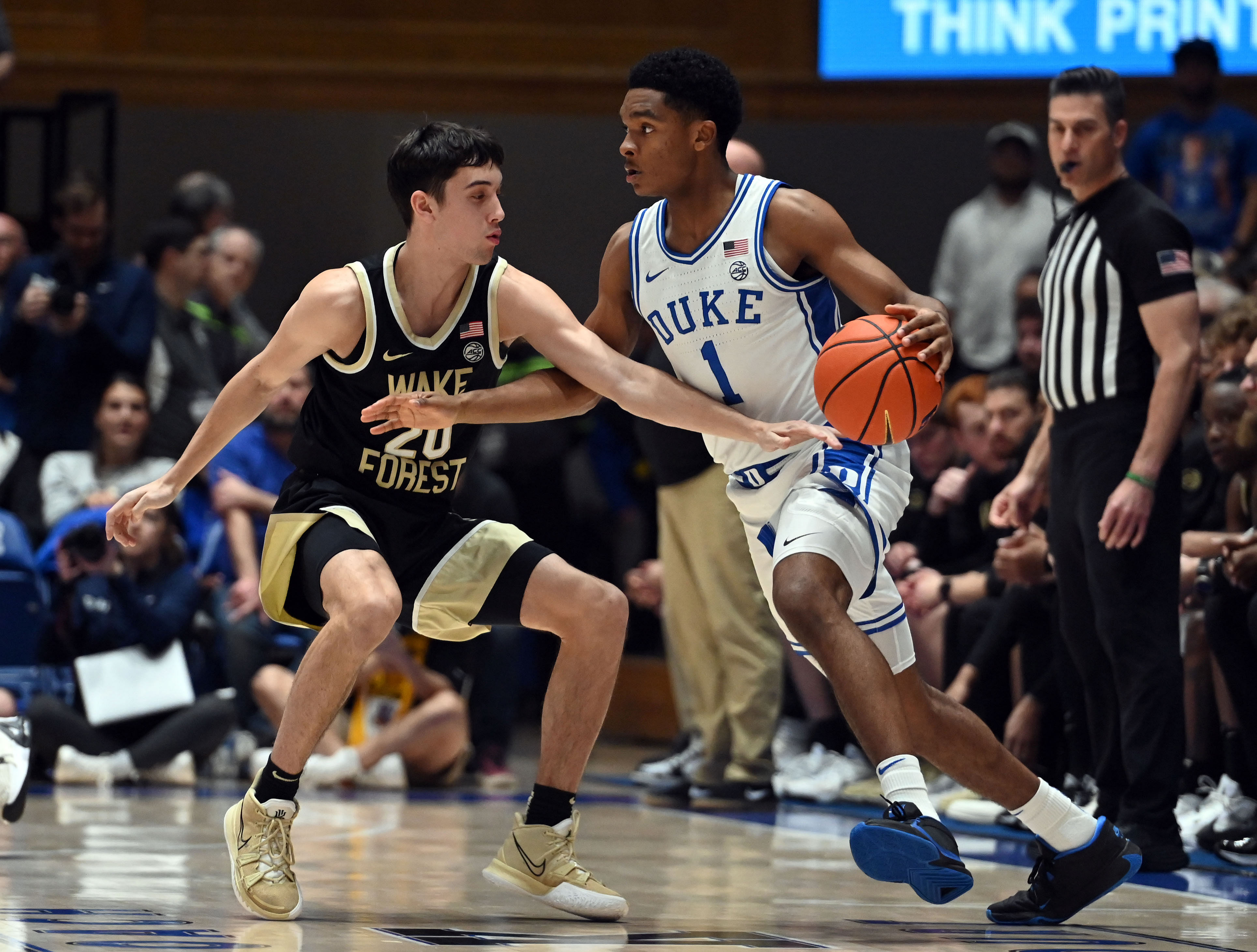 Caleb Foster was one of the Blue Devils' top freshmen in the 2023-24 season.