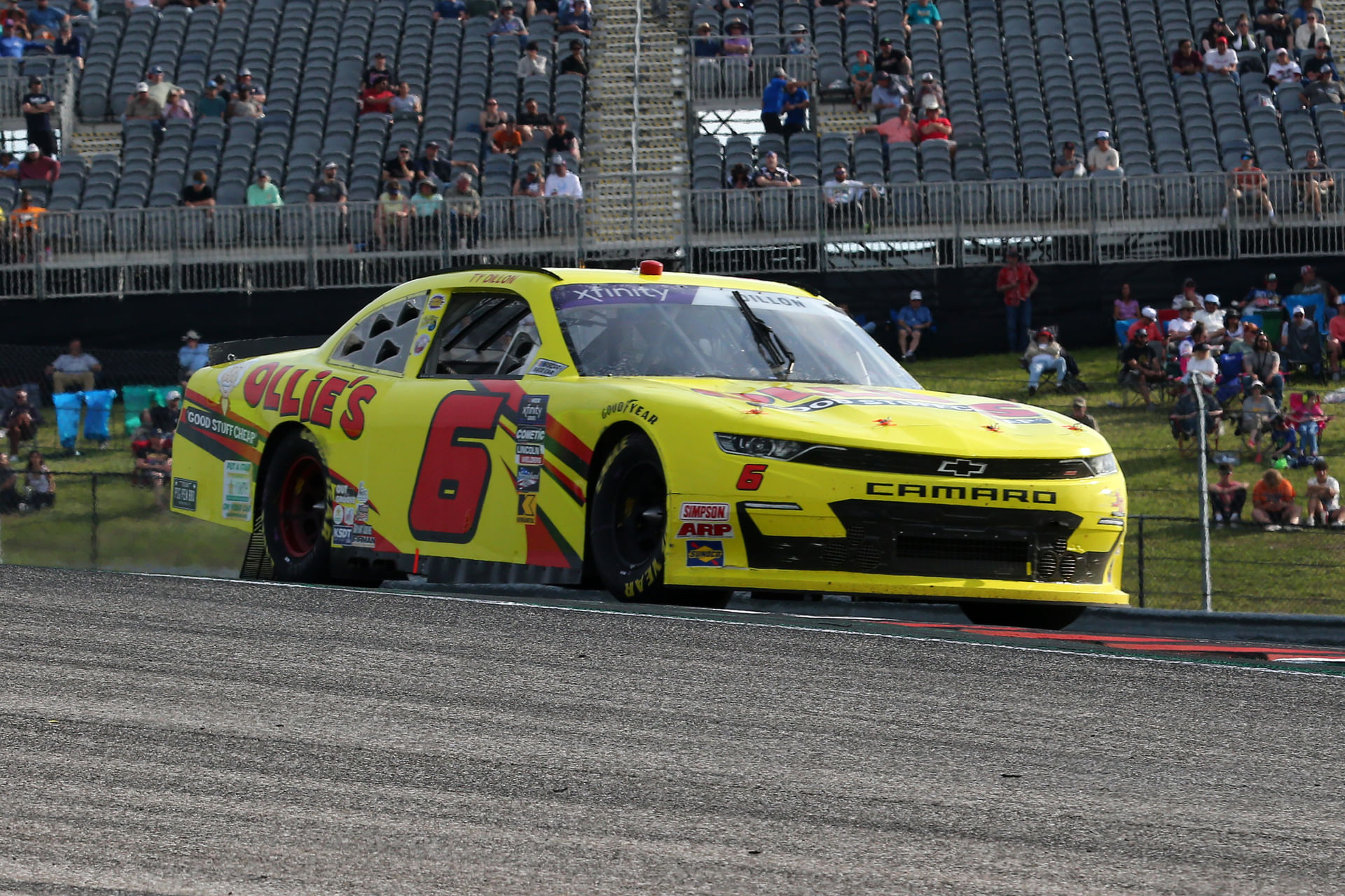 NASCAR Xfinity Series driver Ty Dillon (6) during the Focused Health 250 at Circuit of the Americas. Mandatory Credit: Michael C. Johnson-Imagn Images