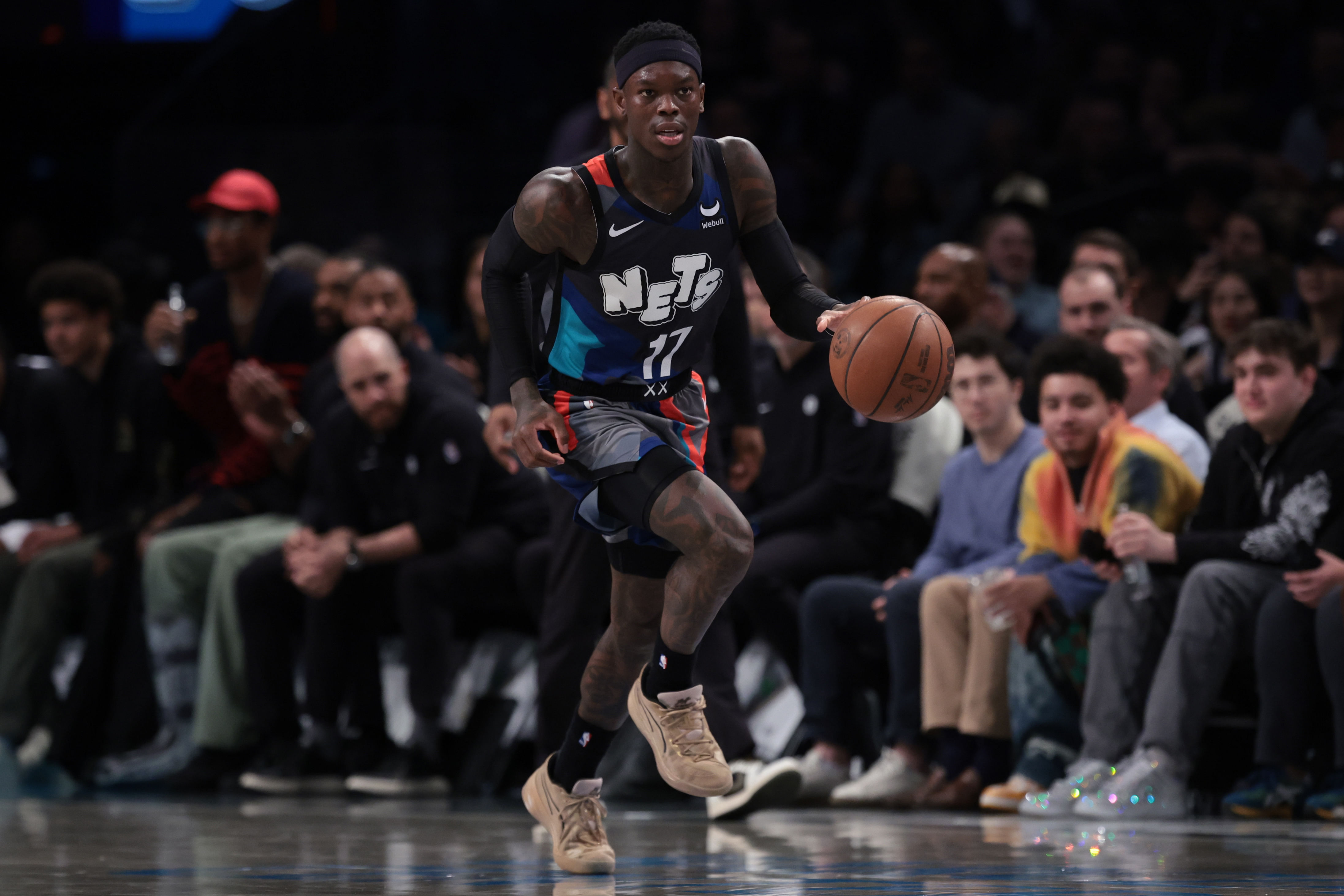 Dennis Schroder will be the 3rd-oldest player for Brooklyn next season. (Photo: IMAGN)